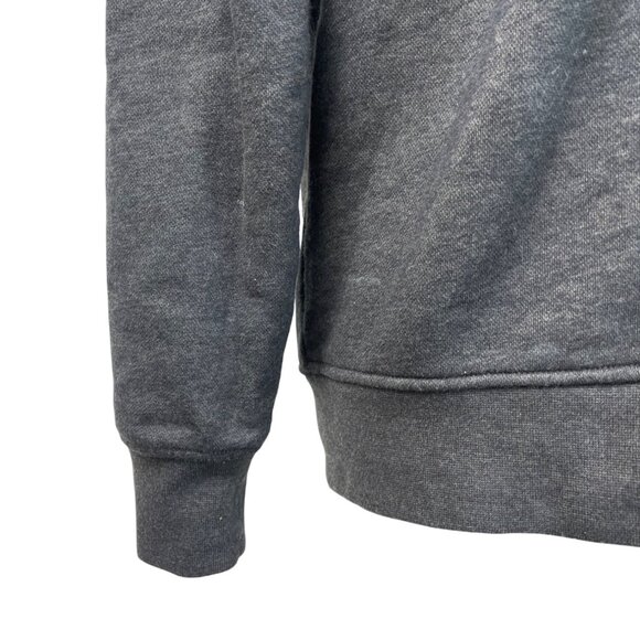 Orvis Mens Gray 1/4 Zip Pullover Sweatshirt With Ribbed Collar Size M - Picture 5 of 8